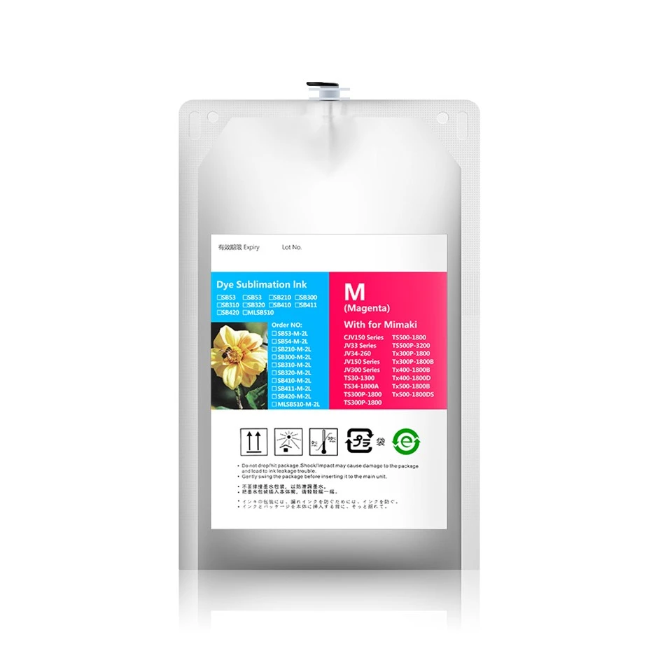 Meilleure encre de sublimation pour imprimante mimaki en pack|SB53/SB54/SB210/SB300/SB310/SB320/SB410/SB411/SB420/MLSB510/SB610|